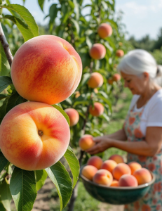 Персик "ФРОСТ"  (срок созревания конец августа-сентябрь)